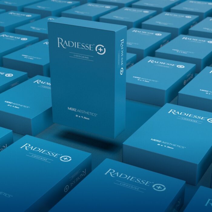 Radiesse (kalcio hidroksiapatitas 1,5 ml) injekcijos audinių tūrio ir stangrumo atstatymui, kolageno stimuliacijai